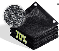 Filet d'ombrage agricole en HDPE noir, taux d'ombrage 35%-95%, résistant aux UV, toile d'ombrage pour serre, culture de légumes, ferme, taille personnalisée