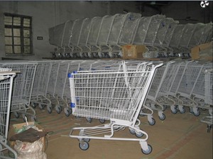 Carrito de Supermercado de 220L, Carrito de Compras Metálico - Product Image 6