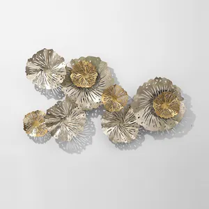 Художественный цветок, железные металлические предметы для украшения, металлическая настенная Подвеска для украшения дома