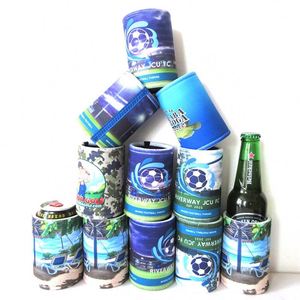 ปลอกหุ้มกระป๋องน้ำอัดลมแบบสั้นทำจากนีโอพรีนสั่งทำพิเศษสำหรับ OEM พิมพ์ลายแบบ Sublimation สำหรับเบียร์ พร้อมโลโก้ส่วนตัว - Product Image 1