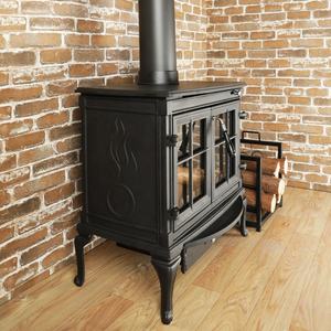 Estufa de Leña Grande para Sala de Estar, Chimenea Moderna de Hierro Fundido para Calentar el Hogar con Fuego Real - Product Image 1