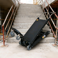 Machine d'escalade électrique à chenilles pliable, capacité 400 kg, plateforme de manutention de marchandises sur escaliers, personnalisable, outils de shopping OEM