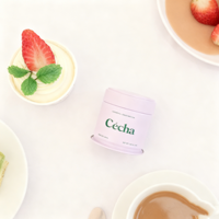 Emballage en boîte ronde en fer blanc de qualité alimentaire pour thé, café, matcha en poudre, avec étiquette personnalisée en gros, 30g 40g, couvercle à vis