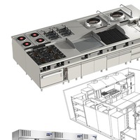Solutions de restauration pour cafétéria, hôtel, buffet, en acier inoxydable XY 201/304, électrique/gaz, garantie 1 an, sur pied/sur table