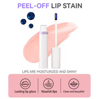 Teinte à lèvres peel-off 6 couleurs vibrantes, waterproof, résistante à la transpiration, longue tenue, texture lisse, maquillage quotidien pour les lèvres, emballage personnalisé