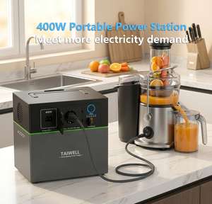 Station d'alimentation portable 400W 1305 Wh UPS 6000+ cycles de batterie avec contrôle par application, charge solaire, alimentation de secours domestique EU - Product Image 3