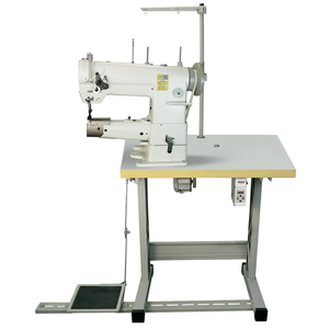 Machine à coudre à bras cylindrique pour matériaux épais et cuir, avec transport par pied marcheur - Product Image 1
