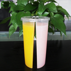 All'ingrosso negozio di tè gemello <span class=keywords><strong>mezza</strong></span> <span class=keywords><strong>tazza</strong></span> 24oz monouso <span class=keywords><strong>tazza</strong></span> di Modulare spessa di plastica con coperchio opzionale - Product Image 6