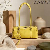 Bolso de Mano de Cuero para Mujer, Directo de Fábrica, Color Marrón, con Solapa y Asa, Logotipo Personalizado, MOQ Bajo, Servicio de Proveedor OEM/ODM