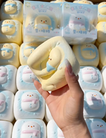 Jouets Squishy Bonhomme de Neige Hachimi en Mousse PU à Remontée Lente pour Soulagement du Stress, Nouveauté à Presser, Vente en Gros de Noël