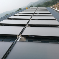 Système de chauffe-eau solaire à plaque plate pressurisé 300L, directement de l'usine OEM/ODM, pour usage extérieur et hôtelier, eau chaude domestique