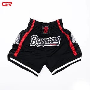 High Quality Customize Boxing Fight Custom Print Thai Boxing Trunks Boxer Martial Arts Satin Muay Thai Shorts