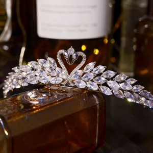 Diadèmes de mariée, couronnes en zircon, accessoires pour <span class=keywords><strong>cheveux</strong></span> pour enfants, demoiselles d'honneur, spectacles et fêtes de mariage - Product Image 1