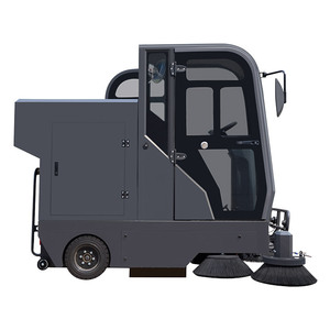 Đường phố sạch hơn điện lớn đường quét ngoài trời đi xe trên sàn quét - Product Image 5