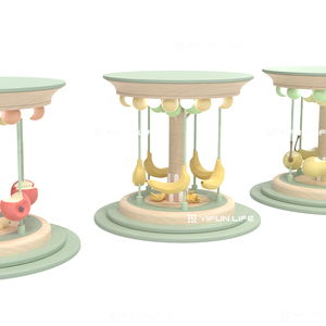 Banana Merry Go Round Toddler Softplay para padres e hijos, equipo de juegos para interiores, juego de juegos para interiores para niños - Product Image 1