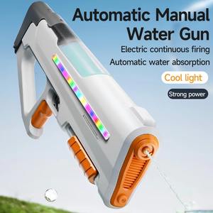 Pistola de Agua Manual y Automática 2 en 1, Pistola de Agua Eléctrica de Plástico para Exteriores, Piscina, Verano, Disparo Continuo, Juguetes para Adultos - Product Image 2