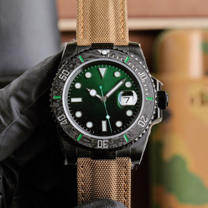 Montre automatique de luxe pour homme avec affichage du calendrier et lumière nocturne en fibre de carbone TPT, équipée d'un mouvement 3135, montre mécanique - Product Image 1