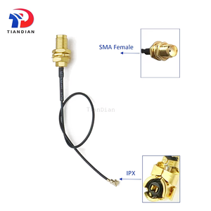 Interno RF SMA-hembra a UFL <span class=keywords><strong>Antena</strong></span> Conector Adaptador <span class=keywords><strong>Cable</strong></span> de conexión MMCX Mhf4 <span class=keywords><strong>Cable</strong></span> de extensión pelado - Product Image 2