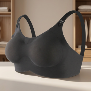 Sujetador sin costuras para prótesis mamarias de spandex y nailon, inserto de seno artificial, lencería para crossdresser, ropa interior de soporte y confort, prenda superior. - Product Image 3