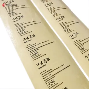 Adesivi impermeabili in carta vinilica Design personalizzato Logo adesivo foglio trasparente etichetta di imballaggio con servizio di serigrafia