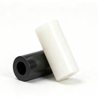 Colonne d'isolation ABS noire et blanche avec entretoise ronde, joint traversant en nylon, manchon de colonne, tube d'entretoise