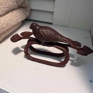 Anneaux de serviette vintage en forme d'oiseau, décoration de table rustique style forêt, porte-serviettes inspirés de la nature, pour salle à manger style ferme et cottagecore - Product Image 4