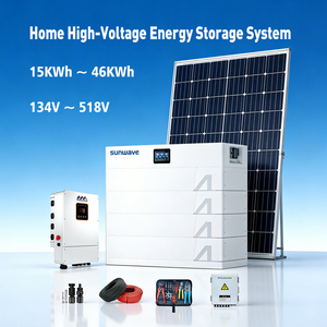 Système de stockage d'énergie solaire photovoltaïque modulaire 10 kWh, batterie au lithium extensible pour système de panneaux solaires - Product Image 1
