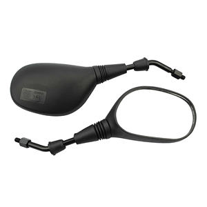 GOOFIT 10mm reemplazo de espejo retrovisor de plástico negro para motocicleta ATV Scooter Pit Dirt Bike ciclomotores - Product Image 1