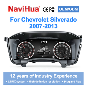Kit de tableau de bord numérique LCD NaviHua avec système Linux, compteur de vitesse LCD pour Chevrolet Silverado 2007-2013 - Product Image 1
