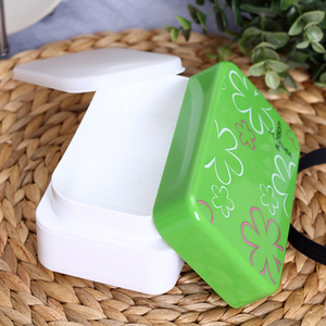 Japanese Style Bento Box Rectangle Plastic Lid <b>Microwaveable</b> Lunch Box For All - Product Image 3