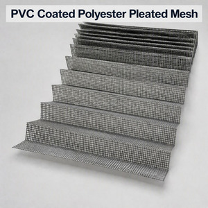 <span class=keywords><strong>Moustiquaire</strong></span> rétractable coulissante, imperméable, anti-poussière, en polyester enduit de PVC, plissée, pour fenêtre et patio - Product Image 1