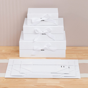 Thấp moq Flap Ribbon Bow từ trình bày đóng mở hộp giấy gấp Quà Tặng hộp giấy với từ đóng cửa - Product Image 5