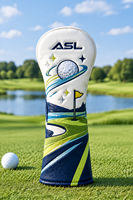 Sac de voyage portable ASL GOLF en PU imperméable, léger et durable, avec broderie complète, personnalisable, motif imprimé intégral