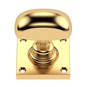 Cổ Điển Brass Hai Mặt Bên Phòng Tắm Tay Nắm Cửa Trượt Flush Glass Tắm Vòng Tay Nắm Cửa Xử Lý Thiết Lập Với Khóa Cho Graphite - Product Image 2