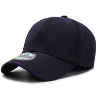 Gorra de béisbol casual para mujer, estilo domo, no ajustable, de tela vaquera, con visera curva, bordado a mano, 6 paneles, Dobby, logotipo en blanco