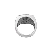 Bague en argent sterling 13mm pour homme, bijoux, chevalière, croix, Signet, hip hop, cadeau