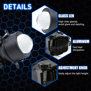 Car Bi Led fendinebbia obiettivo del proiettore IP67 impermeabile 12V 3000K 6000K luce di guida accessori Bi-led per fari <span class=keywords><strong>Ford</strong></span> Honda - Product Image 6
