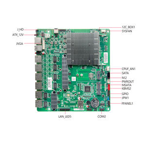 Tarjeta Madre para Firewall Pfsense, 6 LAN I226V 2.5G, 6 USB, <span class=keywords><strong>PS2</strong></span> Bypass Opcional, Celeron J6412, DDR4, Tarjeta de Red Industrial - Product Image 1