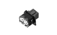 LANSEKO Lentille de projecteur LED innovante 3.0 pouces LD01480 50W faible intensité/80W faisceau puissant pour phares de voiture avec ventilateur