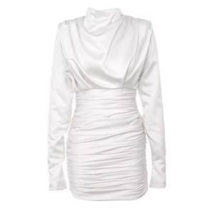 Sexy ver a través de cuentas de talla grande vestido de diamantes de imitación un hombro vestido rojo mujeres fiesta noche elegante vestido largo vestidos de noche - Product Image 4