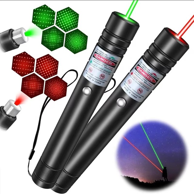 Hot Selling Long Range Green Laser Pointer Powerful Pen Green Lazer Pointer for Hiking Cat Laser Toy Usb Charge Green Light