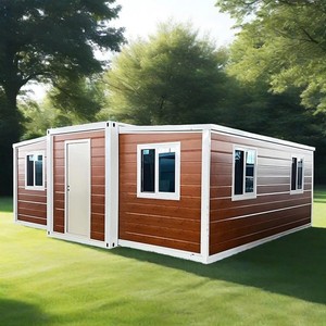 Bester Preis Modular Erweiterbar Fertighaus Falthaus Schönes Haus Mobil heim Villa Sandwich platte Stahl Bequemer Falt versand - Product Image 1