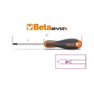 BETA - 012029203 Evox tournevis chromés pour cruciforme Phillips®Vis avec pointes noires (multi-pack) TOURNEVIS - Product Image 5