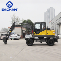 Nouveau produit excavatrice tout terrain de 6 tonnes chantiers de construction de routes excavatrice à levage hydraulique excavatrice à 4 roues motrices