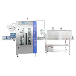 Round Bottle Label Shrink Sleeve Wrap Sleeve Labeling Machine With Steam/Electric Shrinking Tunnel
