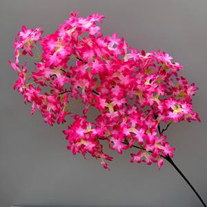 Лидер продаж, 1 метр искусственных сиреневых цветов, реалистичный на ощупь японский цветок вишни для свадебного украшения - Product Image 3