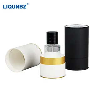 High grade round cosmetics paper can shockproof and pressure proof Color printing paper cylinder perfume cover cylinder