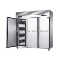 Congélateur à double température pour boulangerie, réfrigérateur vertical de cuisine, option monotempérature, en acier inoxydable 304