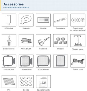 เครื่องปักผ้าคอมพิวเตอร์สำหรับใช้ในบ้าน รุ่น ES7 พื้นที่ปัก 200*380 มม. - Product Image 4