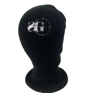 Masque <span class=keywords><strong>de</strong></span> <span class=keywords><strong>Ski</strong></span> tricoté avec Logo personnalisé, accessoire pour l'hiver, tête <span class=keywords><strong>de</strong></span> mort, couverture complète, couvre-tête <span class=keywords><strong>de</strong></span> <span class=keywords><strong>Ski</strong></span>, brodée, 3 trous, vente en gros, - Product Image 4